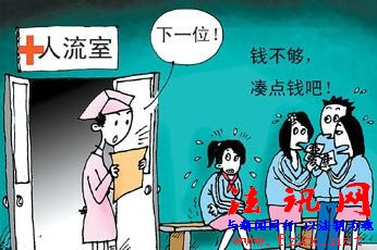 目前中国未成年少女做人流的低龄化趋势越演越烈